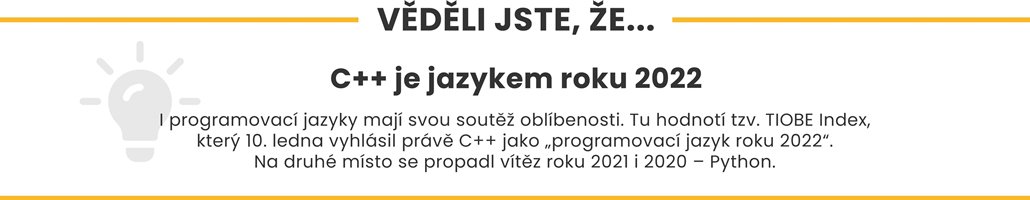 C++ je jazykem roku 2022