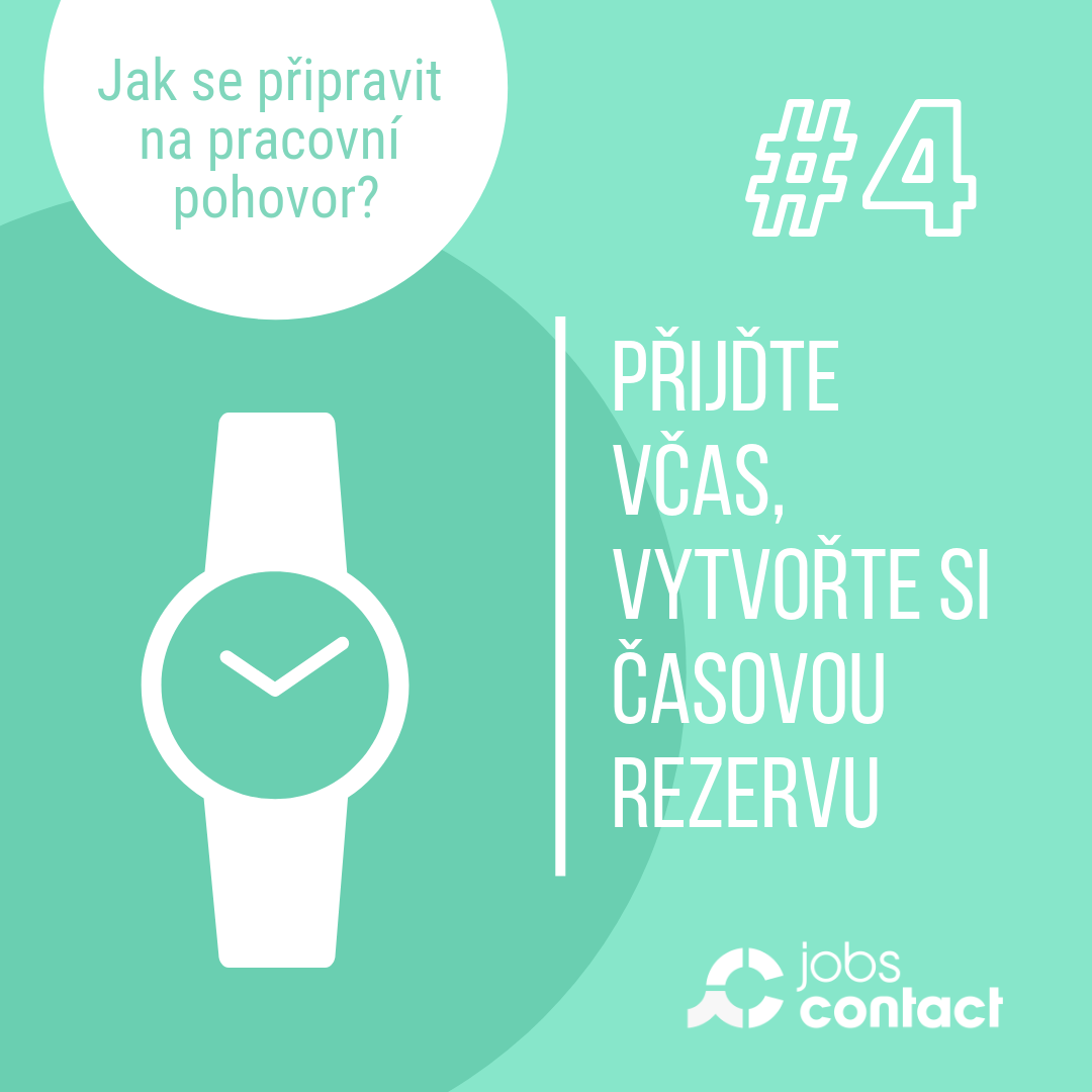 Přijďte včas, vytvořte si časovou rezervu
